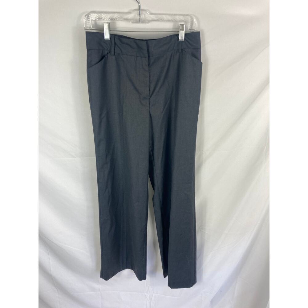 Bogari Silk Wool Blend Dress Pants Dark Grey Size 6